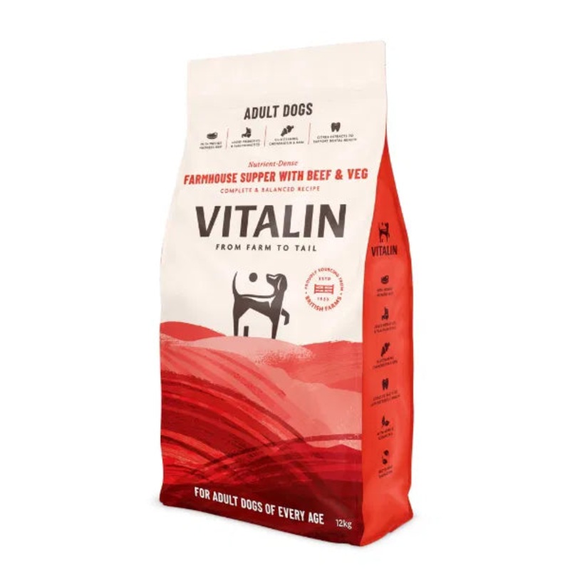Vitalin Farmhouse Supper with Beef & Veg Dog Food
