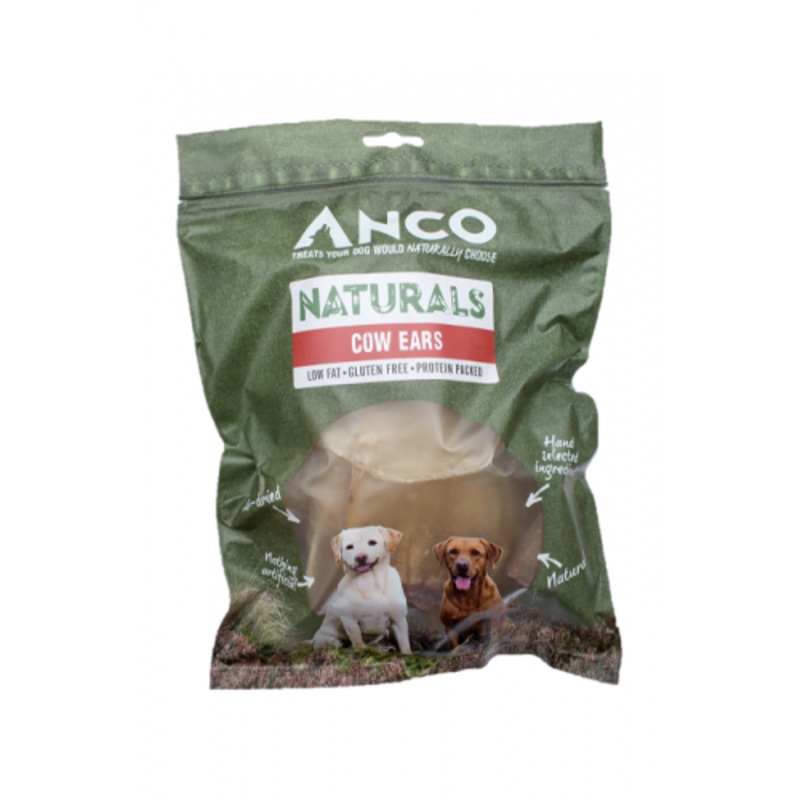 Anco Naturals Cow Ears 8pk