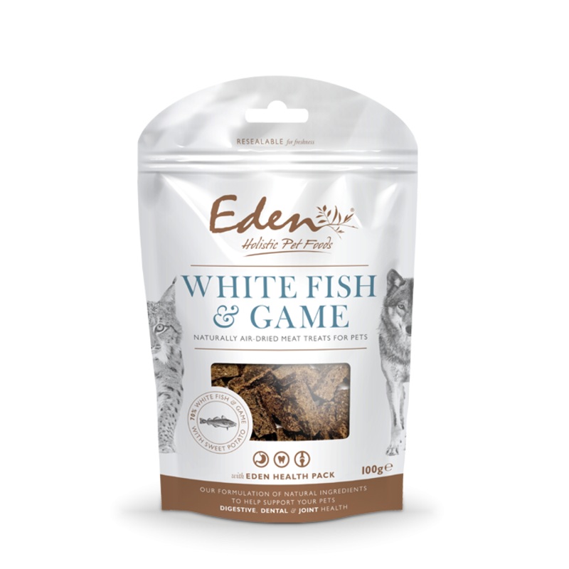Eden White Fish & Game Treats for Dogs & Cats 100g