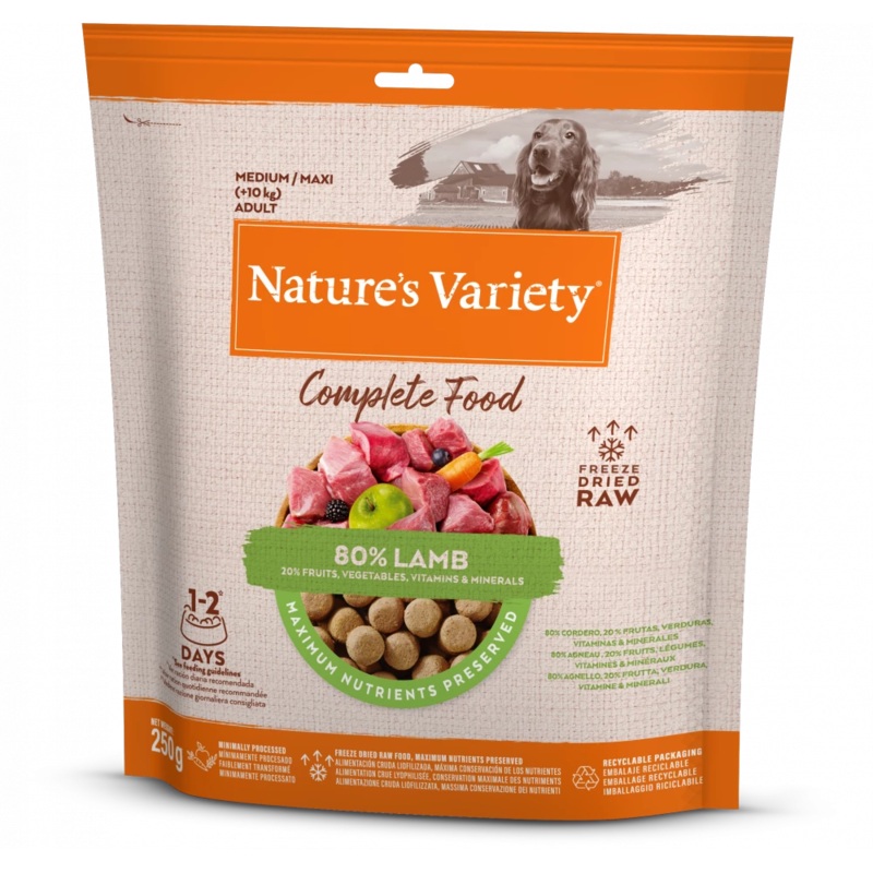 Nature's Variety Complete Freeze Dried Lamb Dog Food