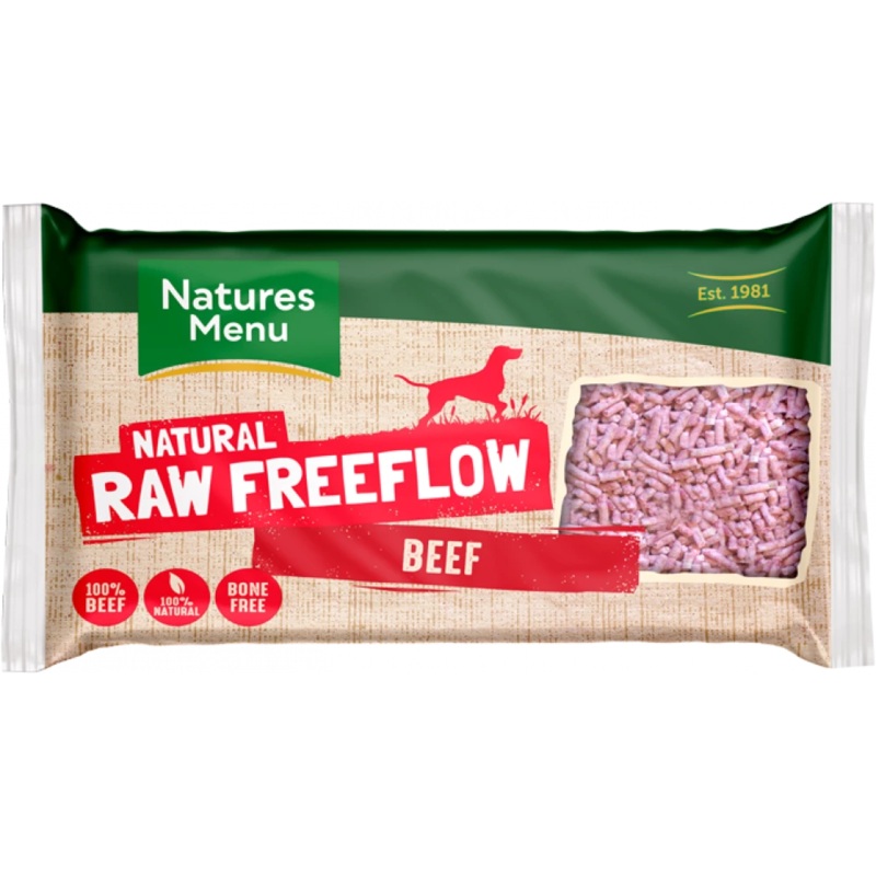 Natures Menu Raw - Freeflow Beef Mince 2kg (Frozen - Click & Collect Only)