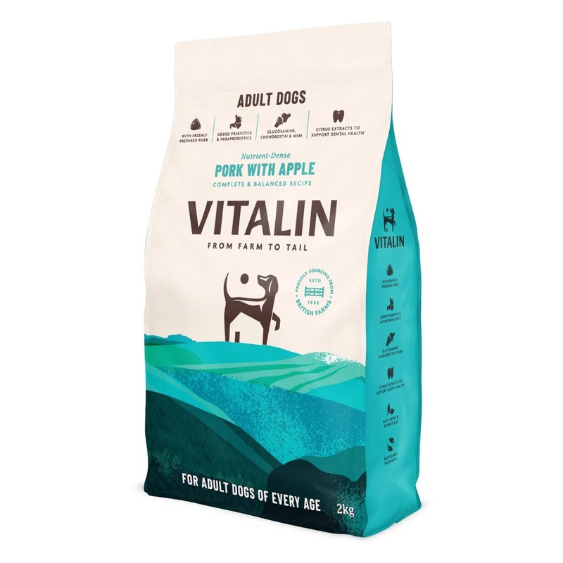 Vitalin Adult Pork with Apple Dog Food
