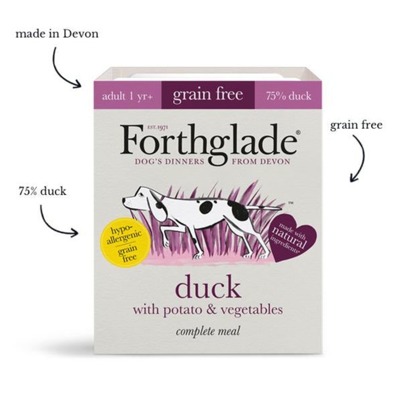 Forthglade - Duck with Potato & Vegetables Natural Wet Dog Food