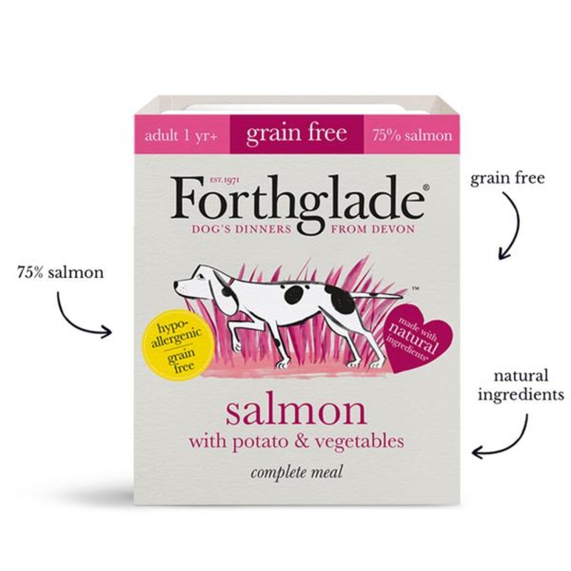 Forthglade - Salmon with Potato & Vegetables Natural Wet Dog Food