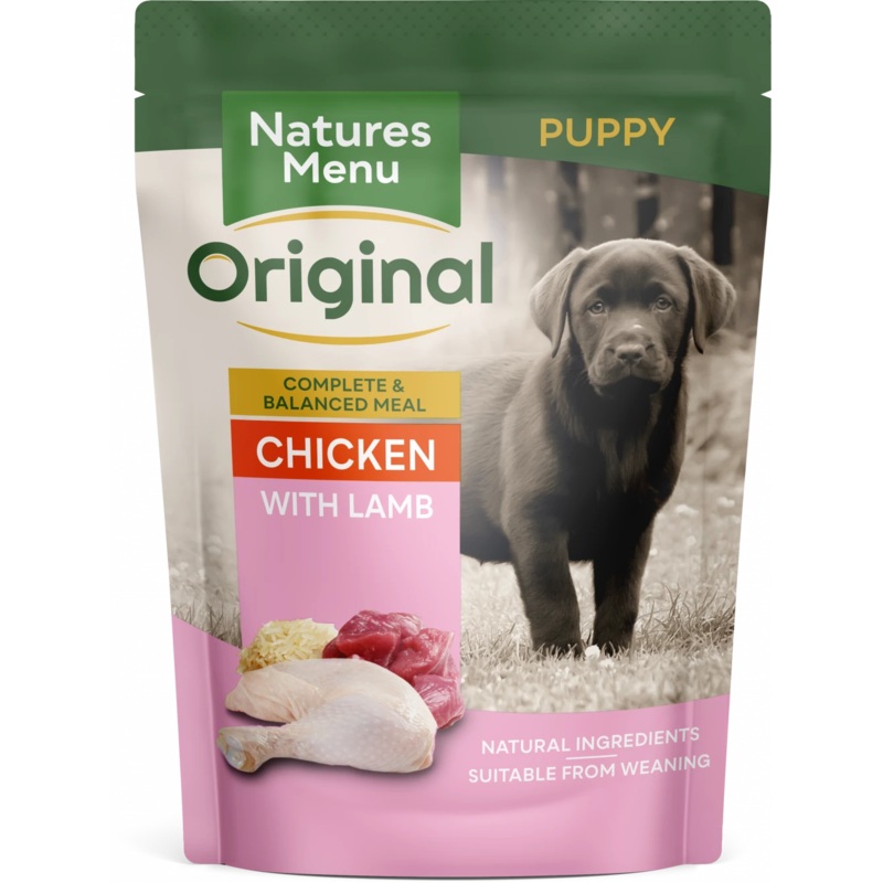 Natures Menu Chicken & Lamb Puppy Pouches (8x300g)