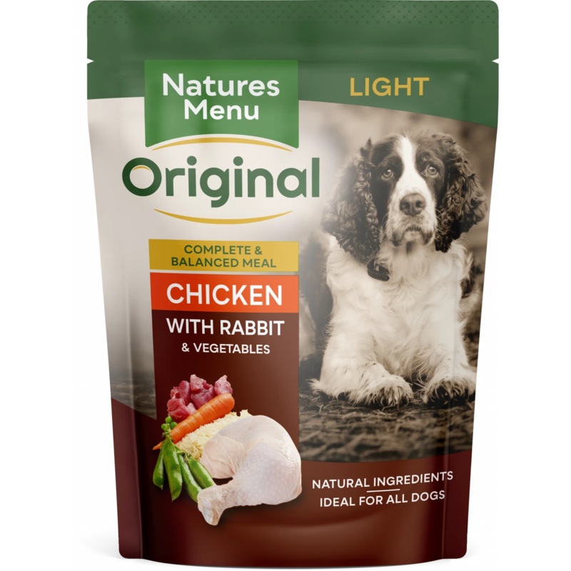 Natures Menu Light - Chicken & Rabbit Pouches (8x300g)