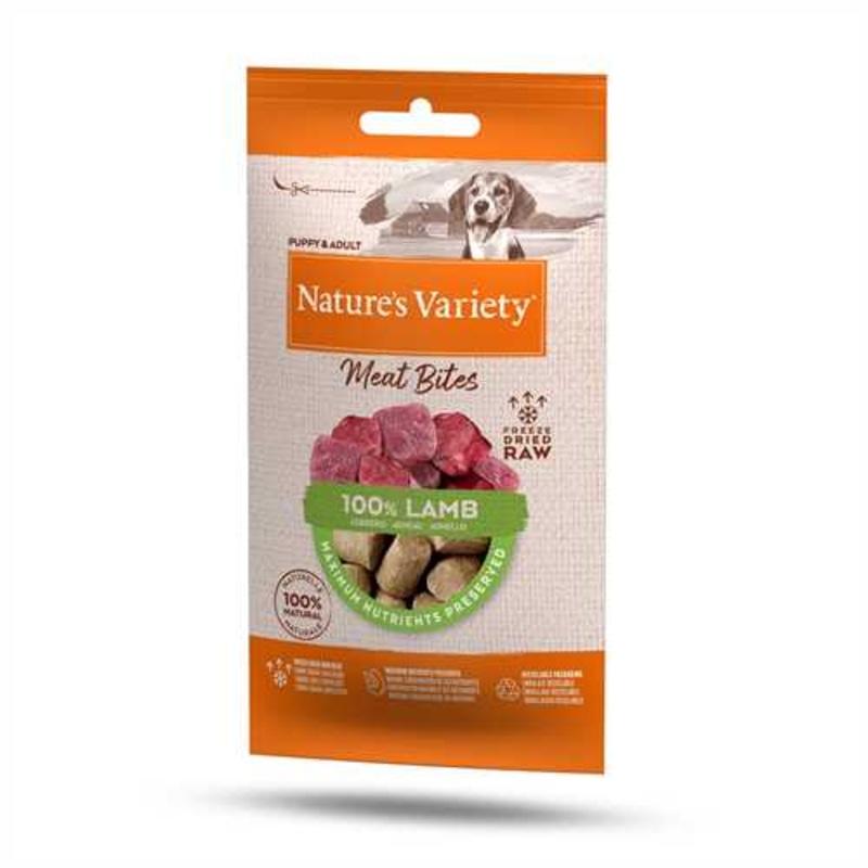 Natures Variety Freeze Dried Meat Bites - Lamb - 20g