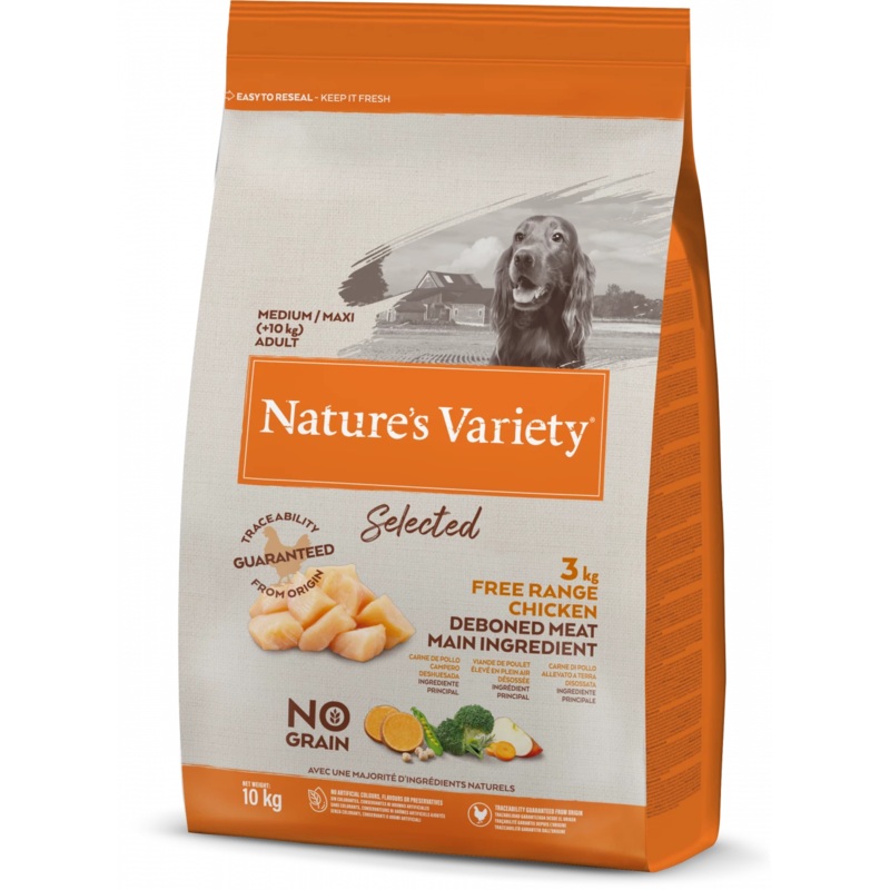 Natures Variety Selected Medium Adult Dog Food Free Range Chicken
