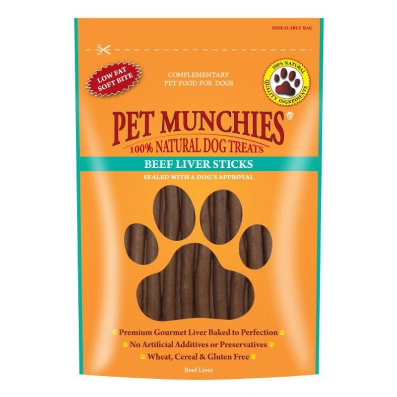 Pet Munchies Beef Liver Sticks 90g