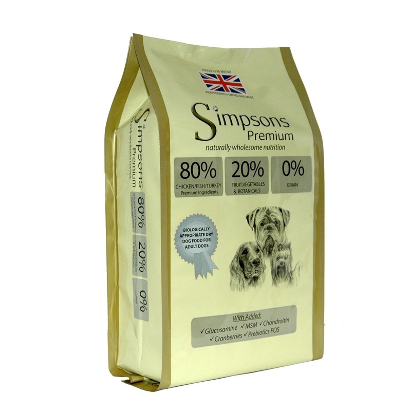 Simpsons 80/20 Adult Dog Food Mixed Meat & Fish, 12kg