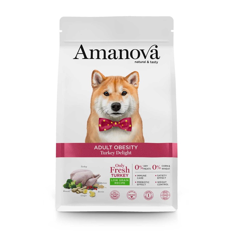 Amanova Adult Dog Obesity Turkey Delight Dry Food - 2kg