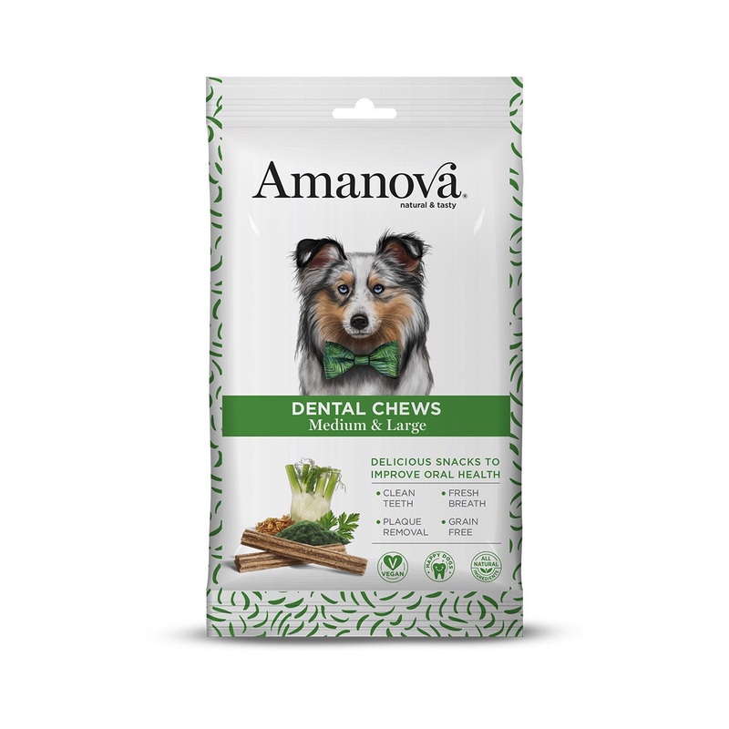 Amanova Dog Dental Chews Medium & Large - 180g
