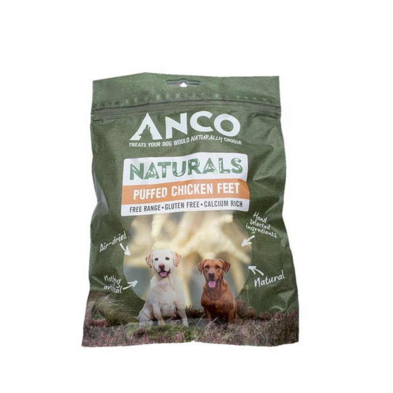 Anco Naturals Puffed Chicken Feet 80g
