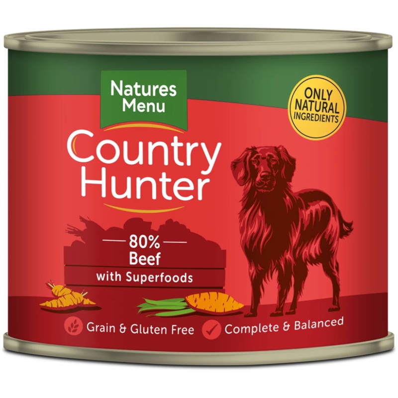 Natures Menu - Country Hunter Cans Beef With Superfoods (6x600g)