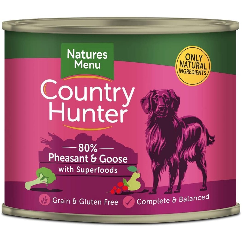 Natures Menu Country Hunter Pheasant & Goose Tins (6 x 600g)