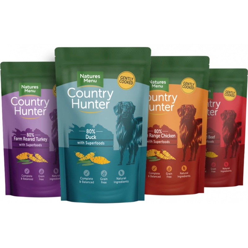 Natures Menu Country Hunter Superfood Wet Dog Food Pouches Variety Pack 12x150g