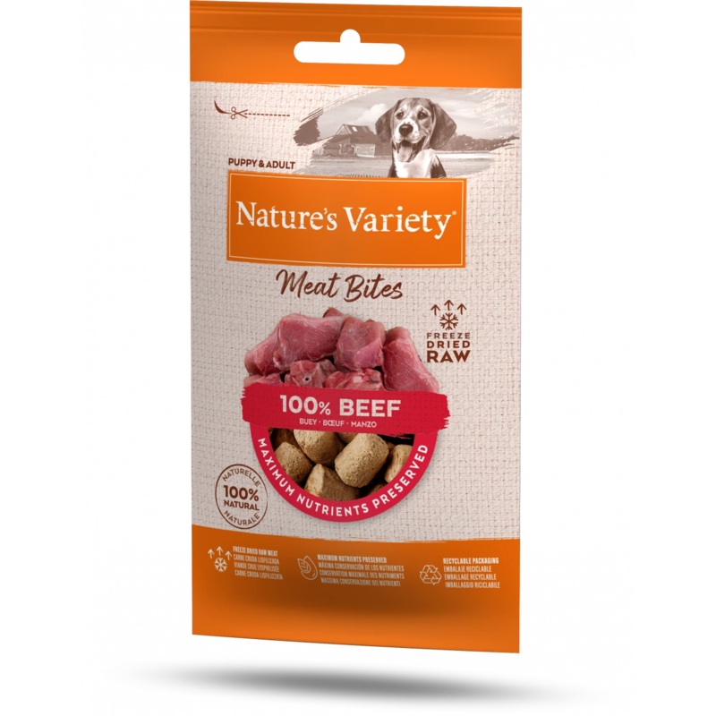 Natures Variety Freeze Dried Beef Dog Treats - 20g