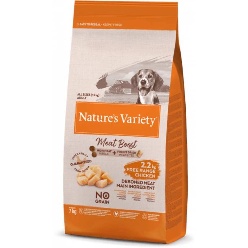 Natures Variety Meat Boost Adult Dog Food Chicken