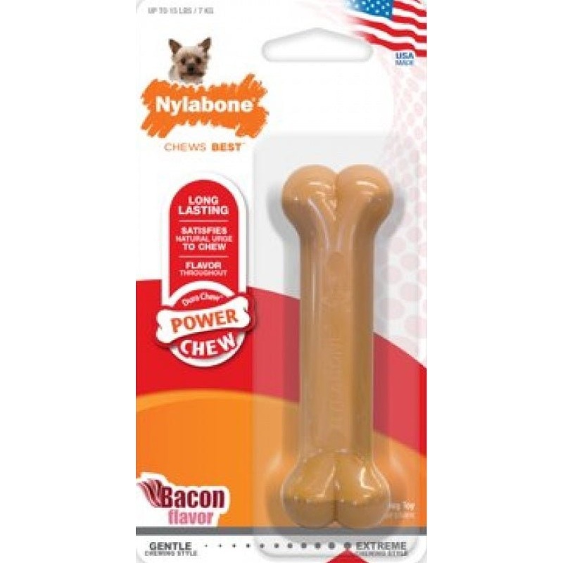 Nylabone Power Chew Bacon Blister Card Regular
