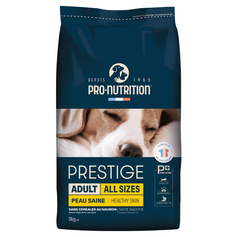 Pro Nutrition Prestige  Adult All Sizes Healty Skin Salmon Dry Dog Food - 3kg