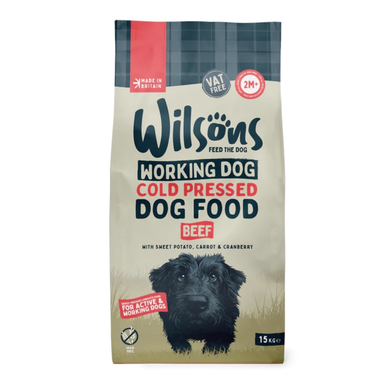 Wilsons - Beef Cold Pressed Working Dog Food 15kg