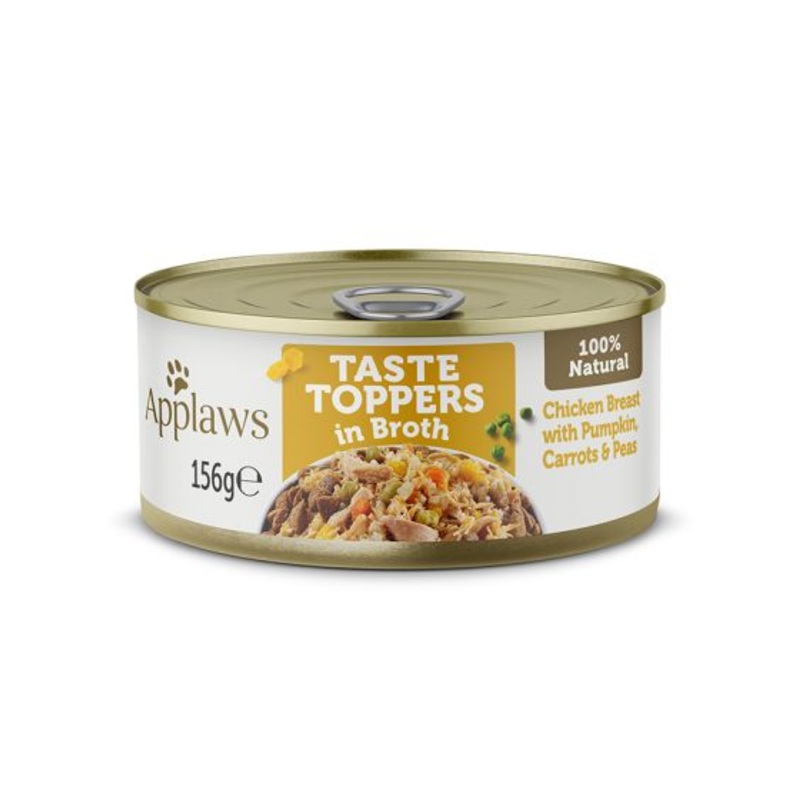 Applaws Taste Toppers in Broth Chicken with Vegetables Wet Dog Food - 3x156g