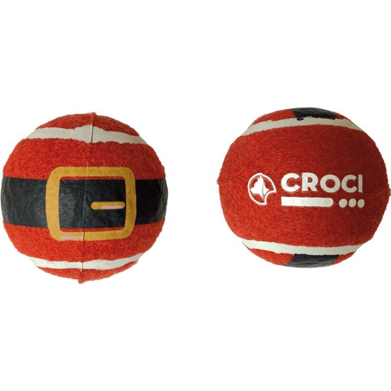 Bobby Christmas Tennis Ball Santa Belt, 2Pcs