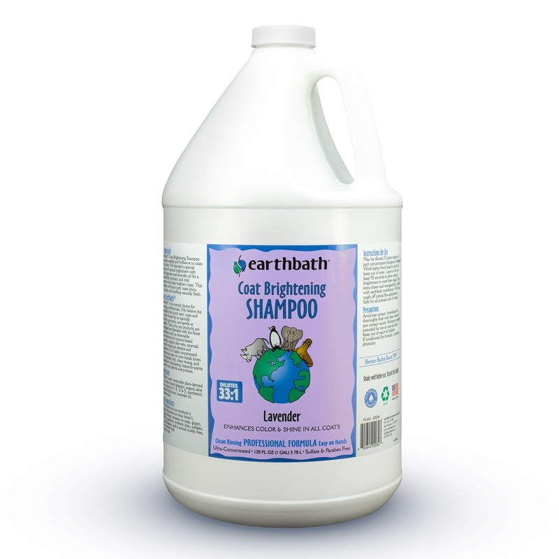 earthbath Coat Brightening Shampoo  Lavender, Made in USA- 128 oz (1 Gallon )