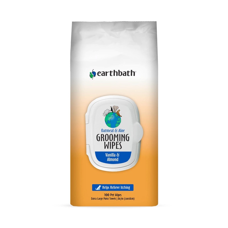 Earthbath Grooming Wipes  Oatmeal & Aloe - 100 ct