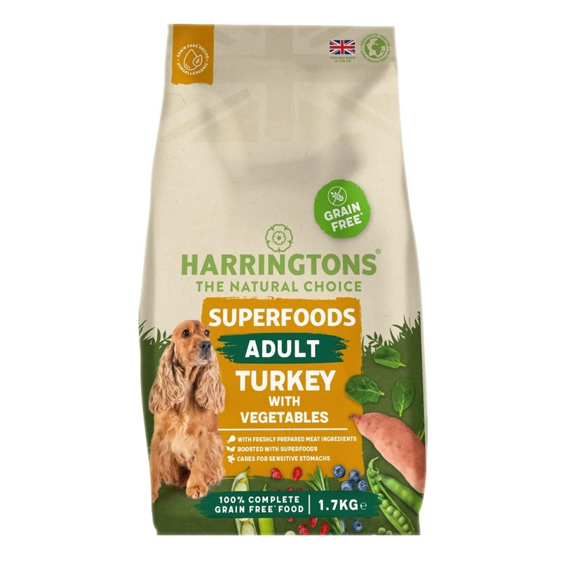 Harringtons Superfoods Turkey with Vegetables Adult Dry Dog Food