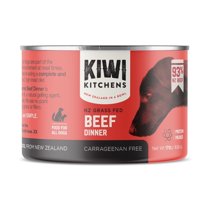 Kiwi Kitchens Grass Fed Beef Dinner Canned Wet Dog Food