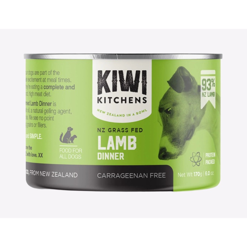 Kiwi Kitchens Grass Fed Lamb Dinner Canned Wet Dog Food