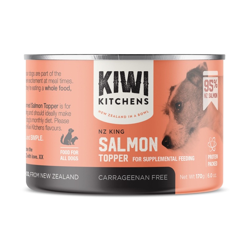 Kiwi Kitchens King Salmon Topper for Supplemental Feeding Canned Wet Dog Food