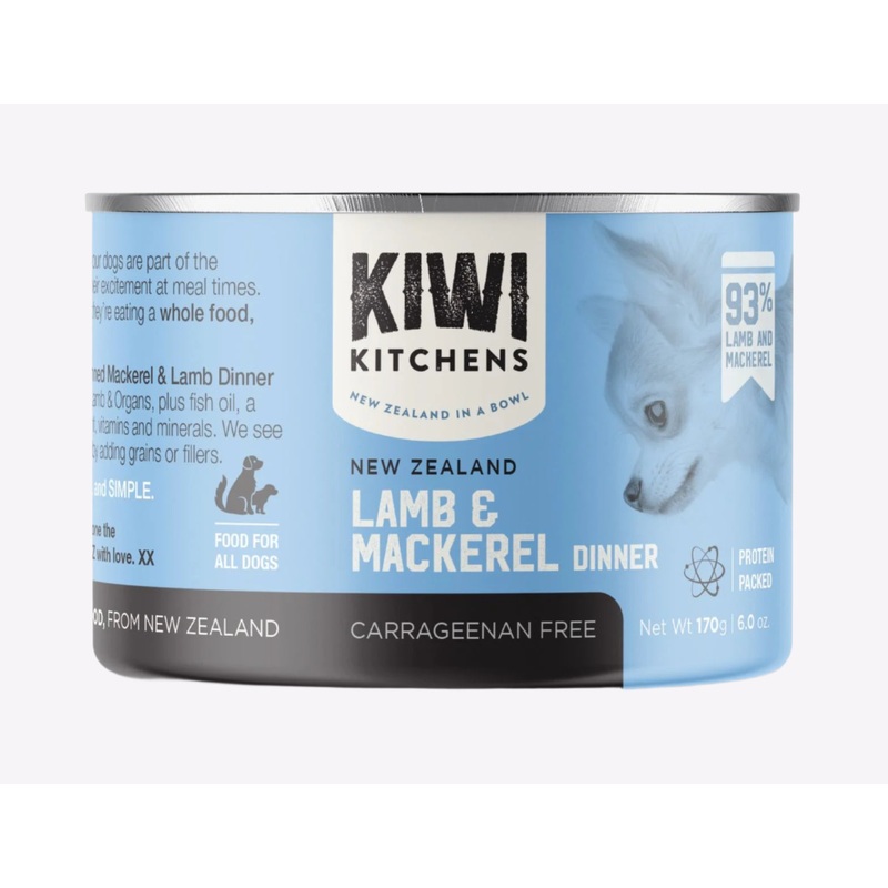 Kiwi Kitchens Mackerel & Lamb Dinner Canned Wet Dog Food