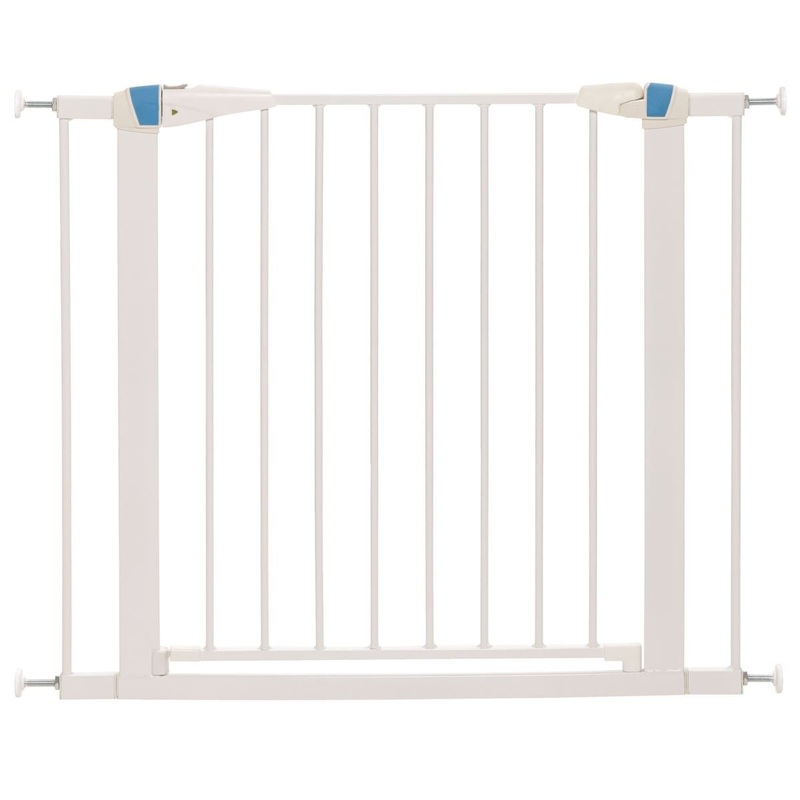 MidWest White Glow in the Dark Steel Pet Gate