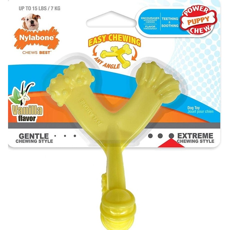 Nylabone Puppy Power Chew Axis Bone, Vanilla Regular