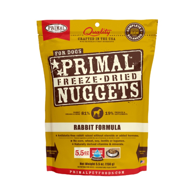 Primal Canine Rabbit Freeze-Dried Formula  5.5oz