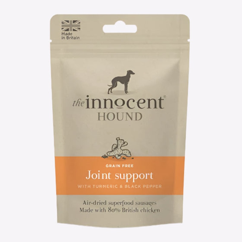 The Innocent Hound Joint Support British Chicken Turmeric & Pepper Dog Sausages - 10pcs/Pack