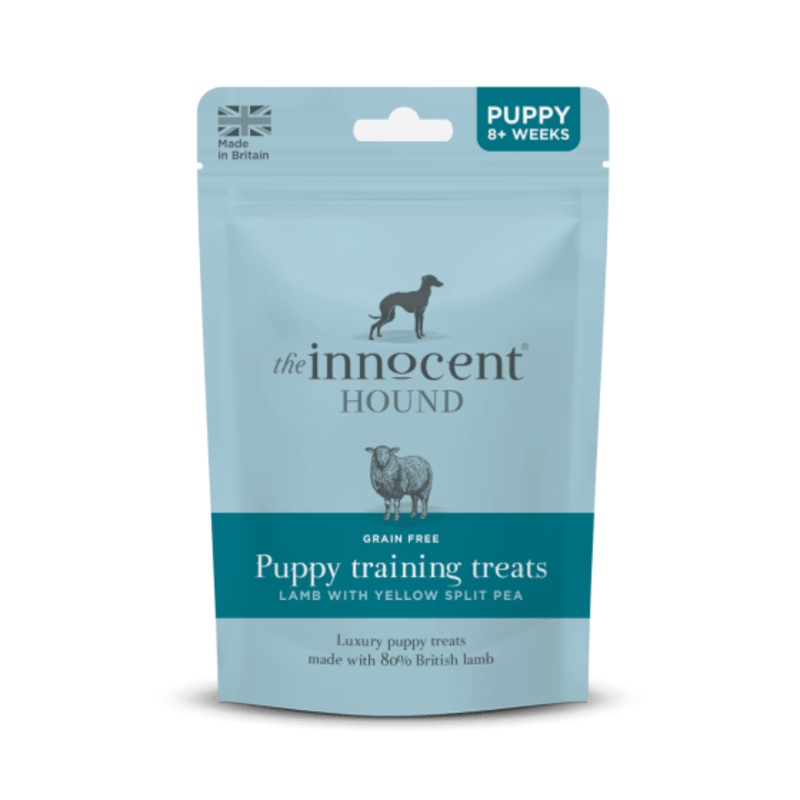 The Innocent Hound Puppy Training Lamb with Yellow Split Pea Treats - 70g