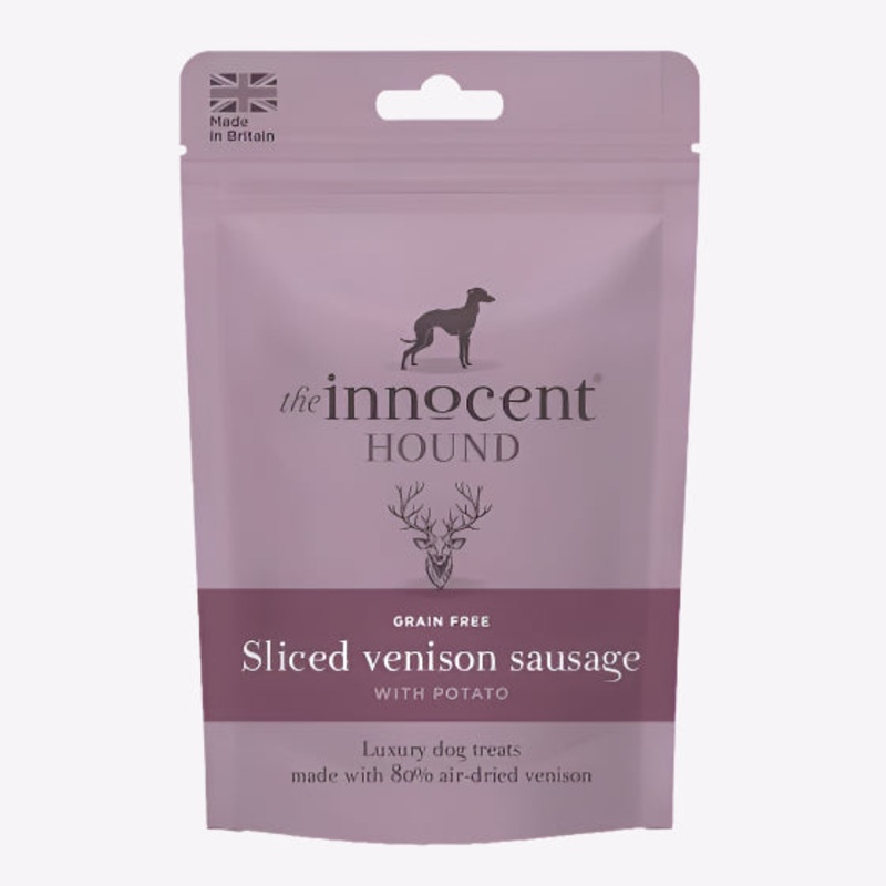 The Innocent Hound Sliced Venison with Potato Dog Sausages - 70g