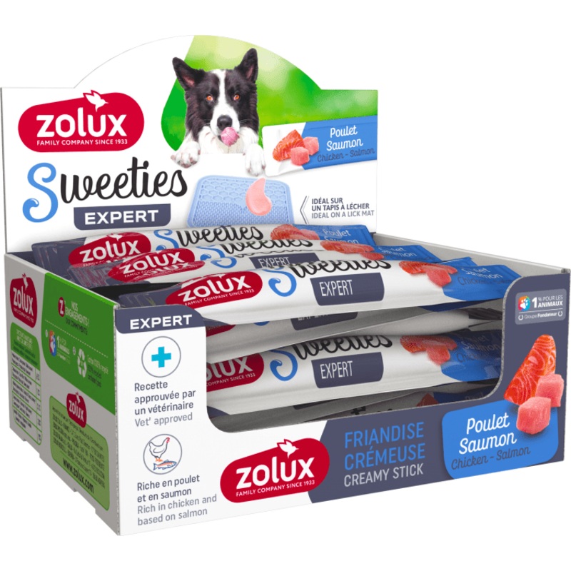 Zolux Sweeties Creamy Stick For Dog - Chicken Salmon - 48Pcs/Box