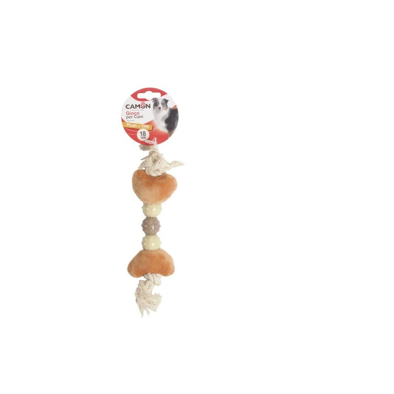 Camon Plush+Tpr Cotton Rope - 18cm Small