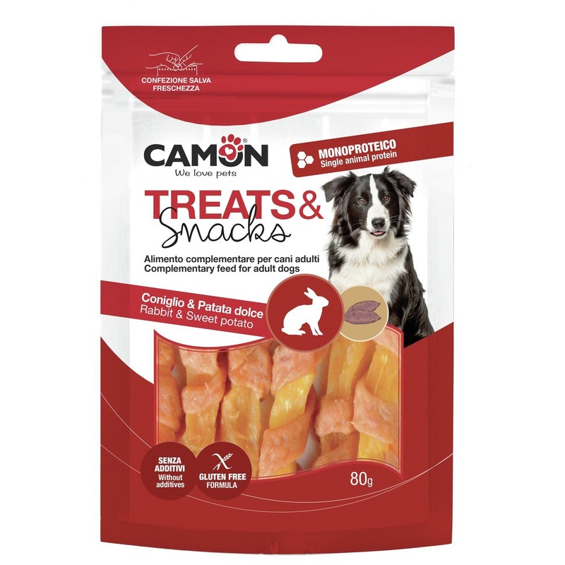 Camon Rabbit and Sweet Potato Strips - 80g