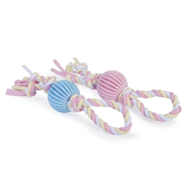 Camon Tpr Ball with Fabric Rope - 30cm