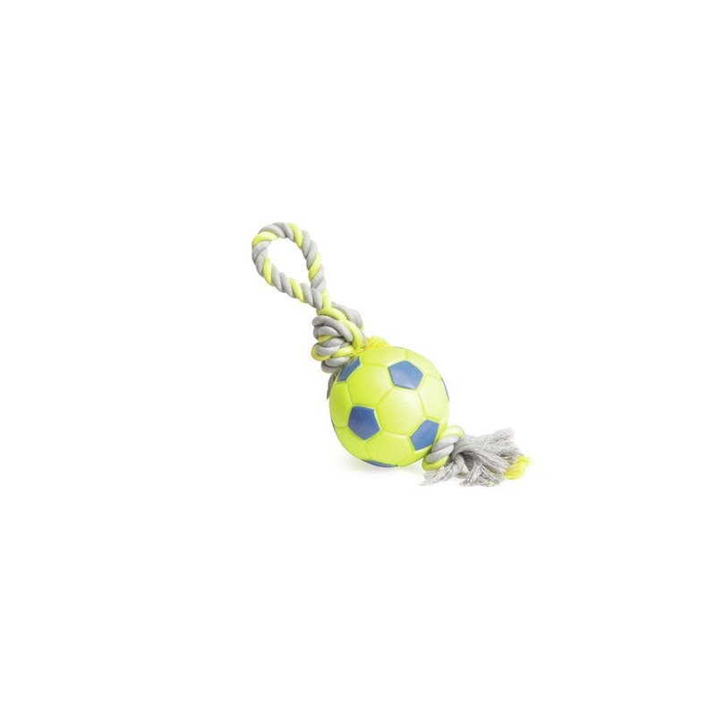 Camon Tpr Ball with Rope and Squeaker