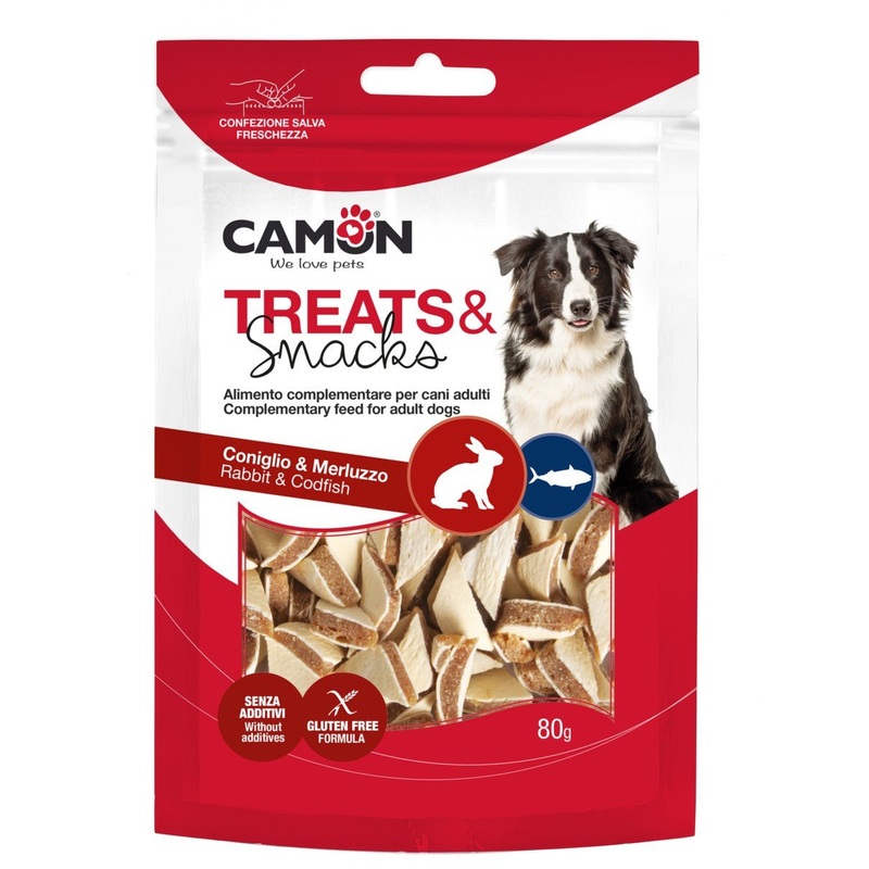 Camon Triangular Rabbit and Codfish Bites - 80g