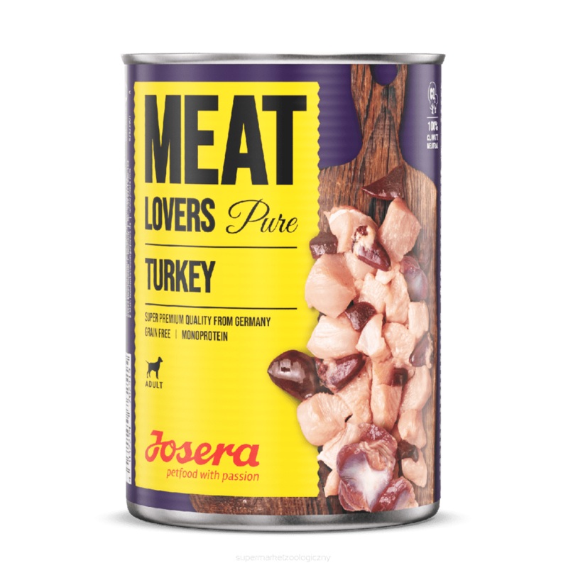 Josera Meat Lovers Pure Turkey Dog Wet Food - 6x400g
