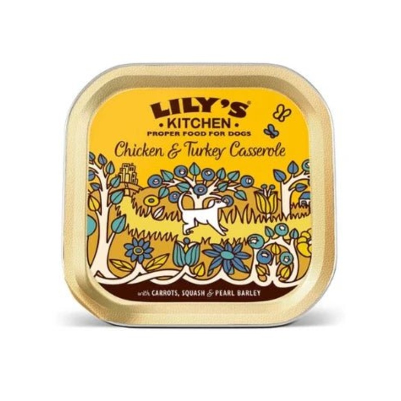 Lily's Kitchen Chicken & Turkey Casserole Wet Dog Food Box - 10x150g