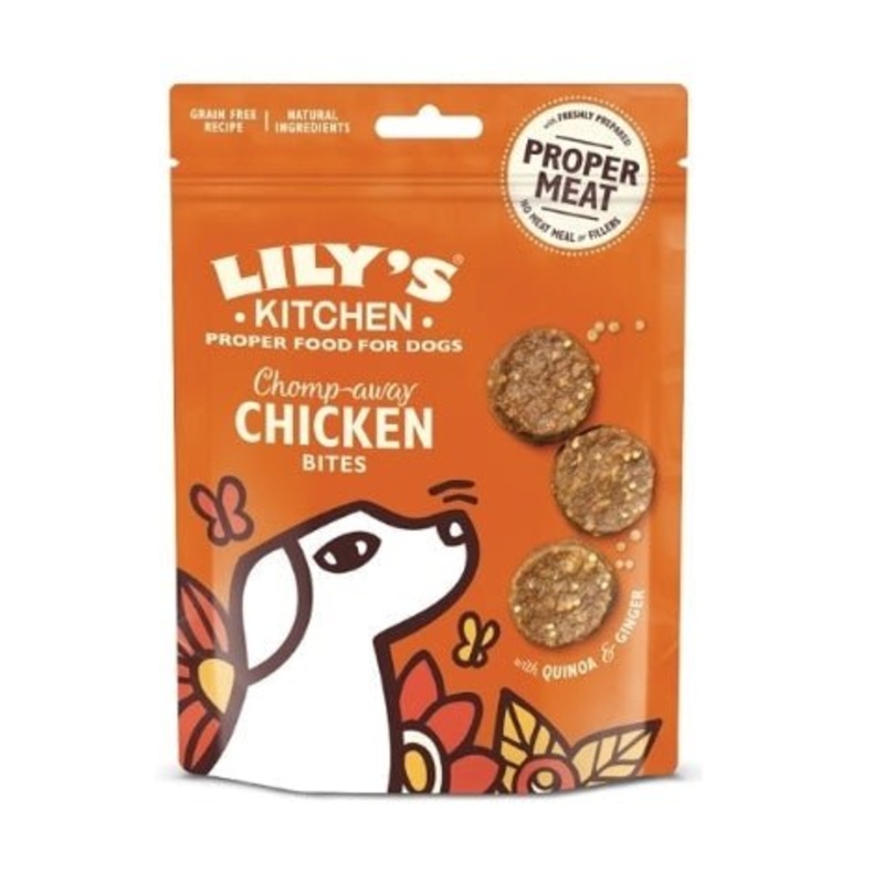 Lily's Kitchen Chomp-Away Chicken Bites Dog Treats