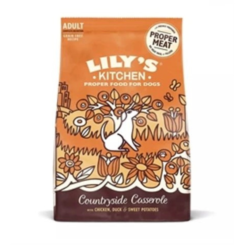 Lily's Kitchen Countryside Casserole with Chicken, Duck & Sweet Potatoes Adult Dry Dog Food